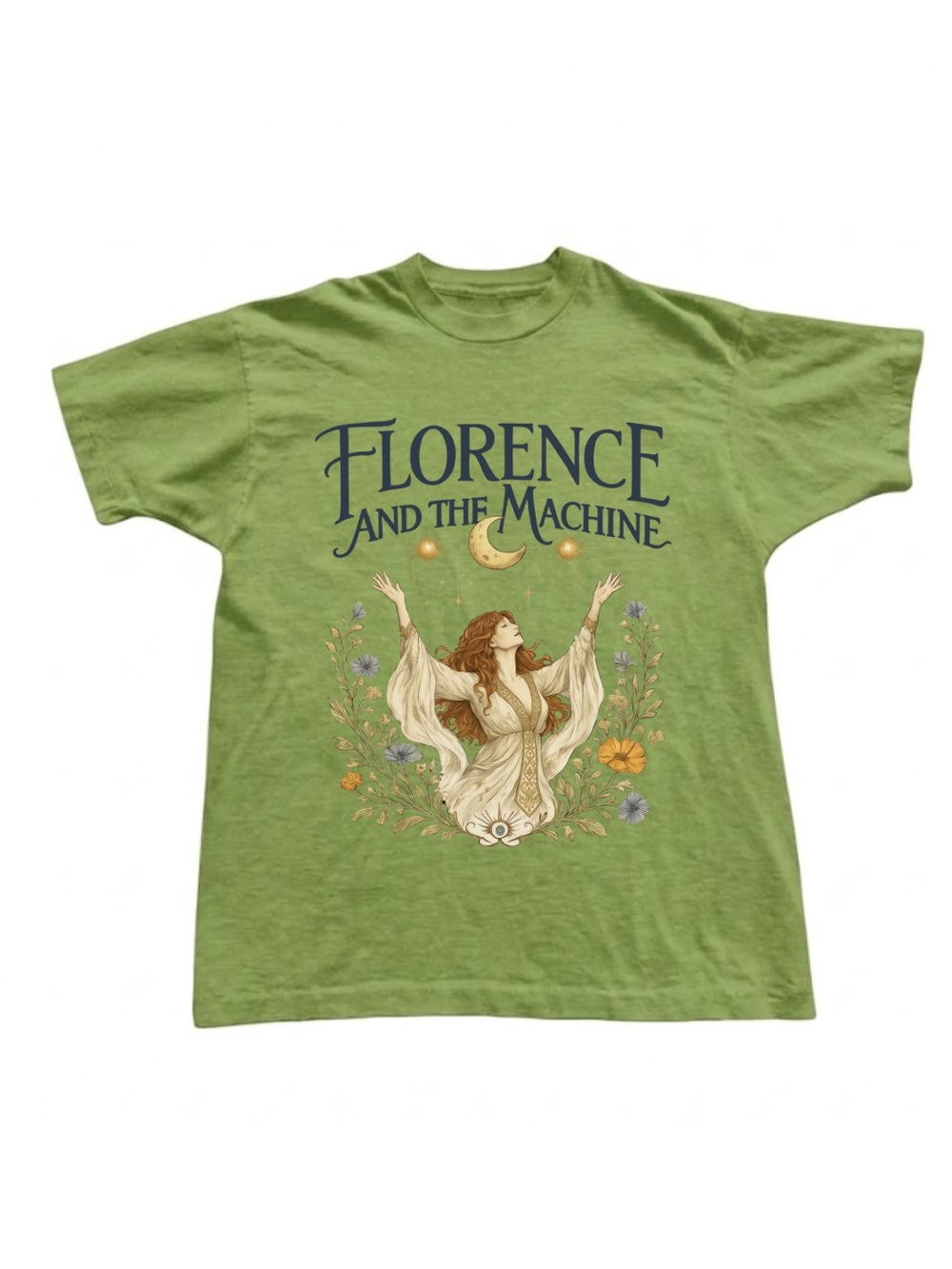 Gildan Kiwi Green Fleetwood Mac Graphic Tee